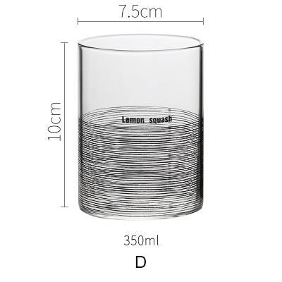 Grid Glass Cup - Nordic Side - 