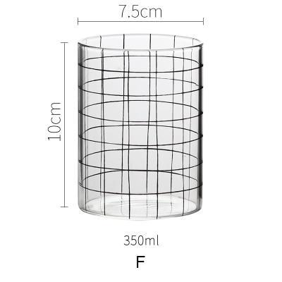 Grid Glass Cup - Nordic Side - 