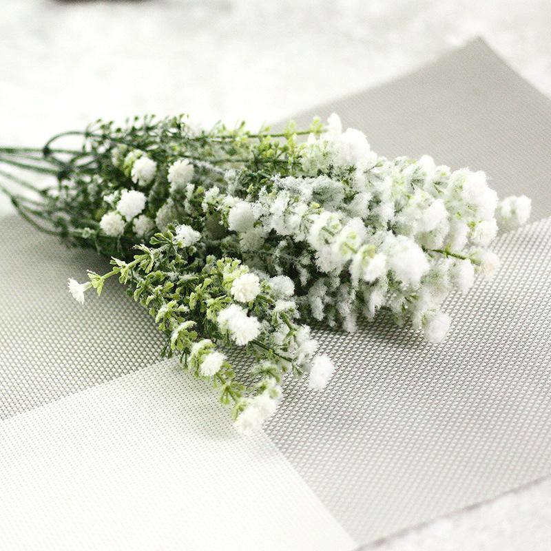 Snow Sprayed Baby Breath Branch - Nordic Side - 