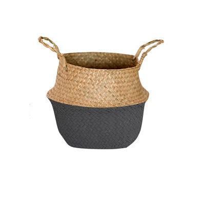 Foldable Woven Bamboo Storage Basket - Nordic Side - 11-23