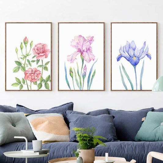 Watercolour Flowers - Nordic Side - 