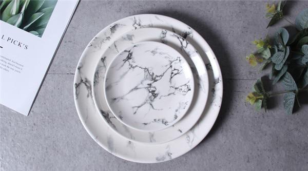 Basic Marble Dinnerware - Nordic Side - 