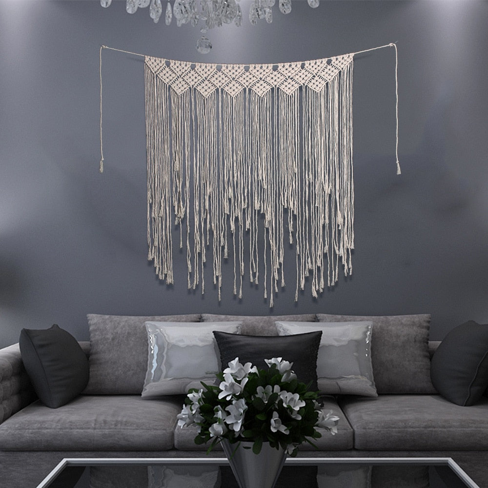 Bohemian Macrame Woven Tapestry