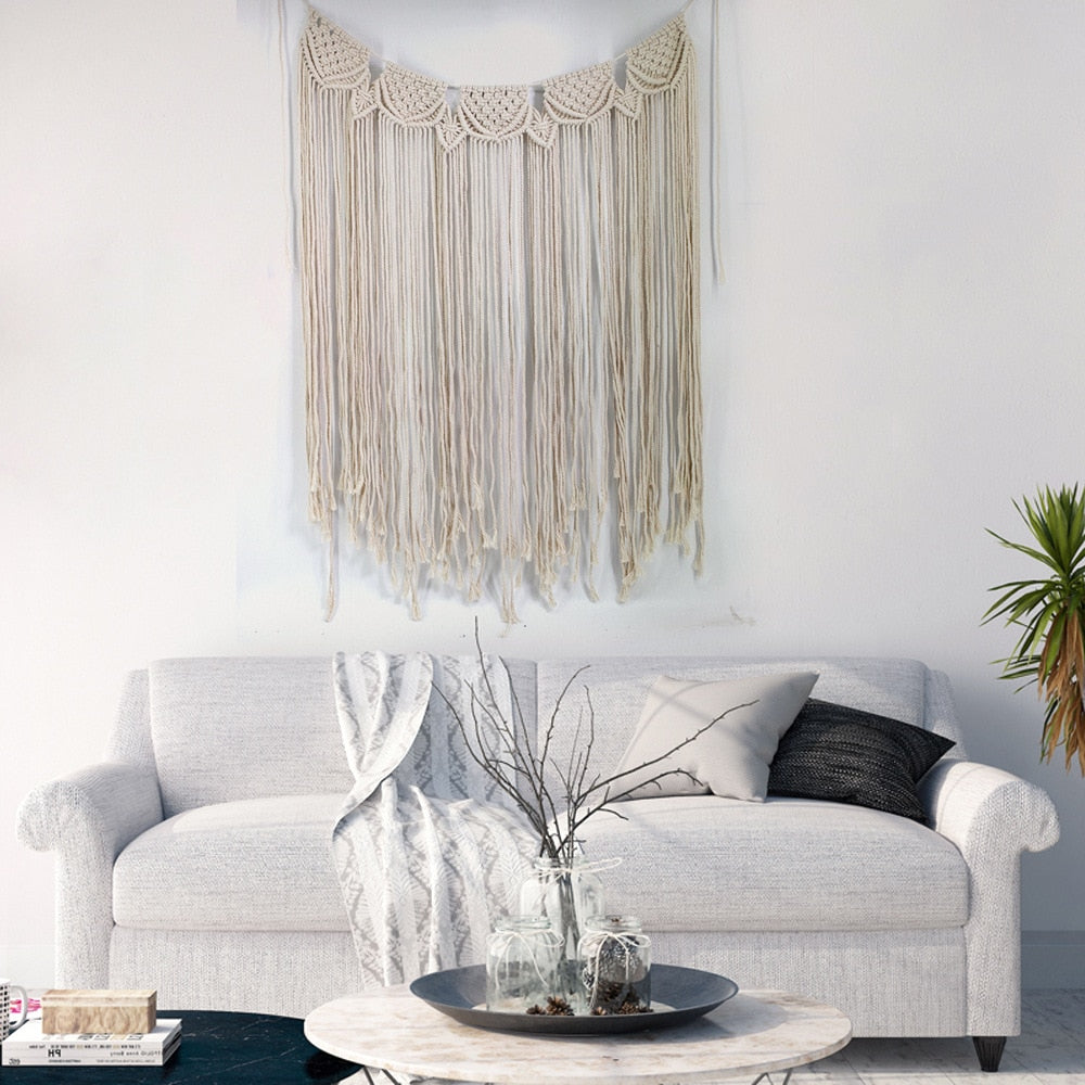 Bohemian Macrame Woven Tapestry