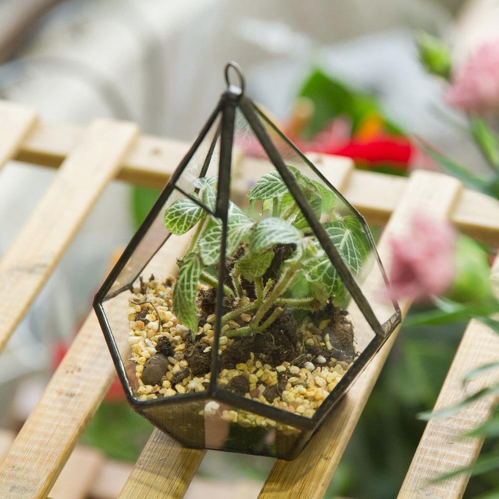 Handmade Terrarium Diamond Holder - Nordic Side - 