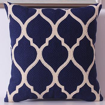 Classic Pattern Embroidered Cushion - Nordic Side - 