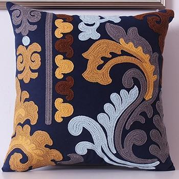 Classic Pattern Embroidered Cushion - Nordic Side - 