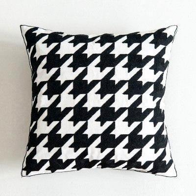 Geometric Black & White Pattern Cushions - Nordic Side - 