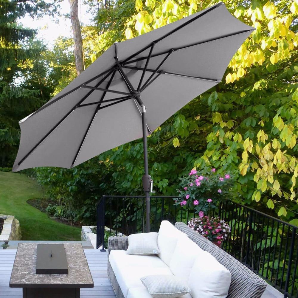 Tulio - LED Solar Patio Umbrella - Nordic Side - 07-04, feed-cl0-over-80-dollars, lamp, LED-lamp, light, lighting, lighting-tag, solar, solar-lamp