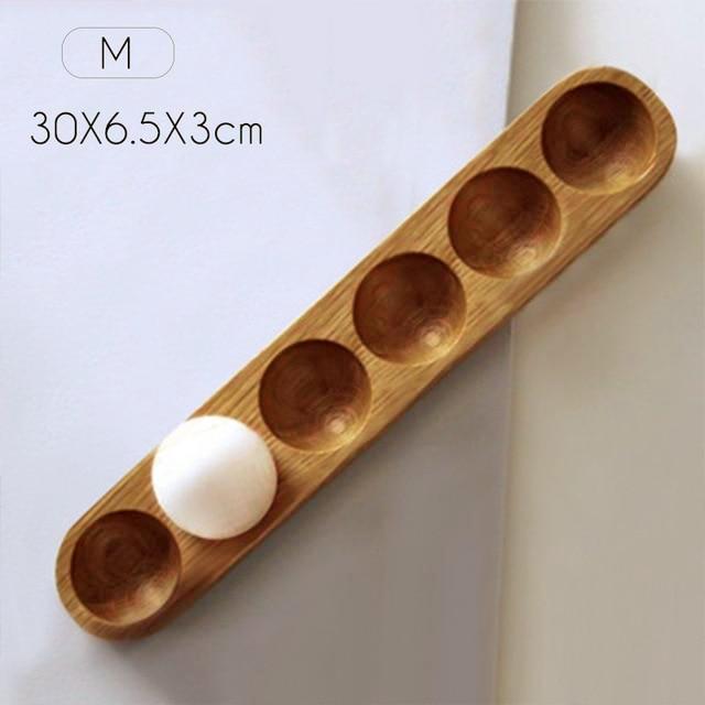 Wooden Egg Storage Box Organizer