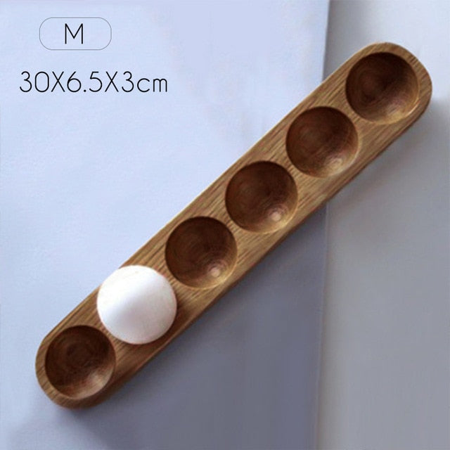 Wooden Egg Holder Decorative Display