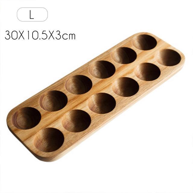 Wooden Egg Storage Box Organizer