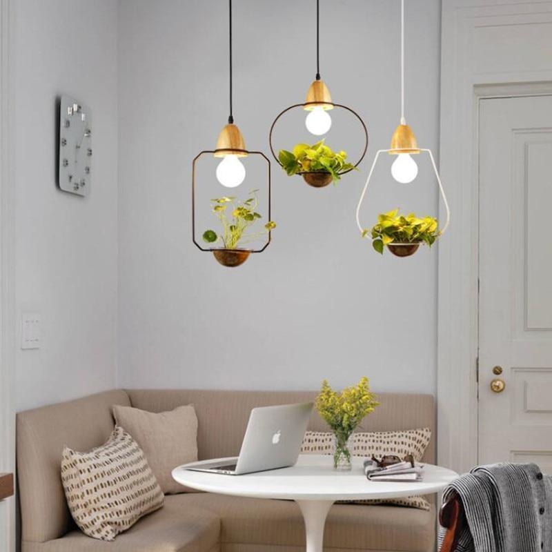 Zox - Modern Nordic Iron Pendant Planter Lamp - Nordic Side - 01-28, best-selling-lights, feed-cl0-over-80-dollars, hanging-lamp, lamp, light, lighting, lighting-tag, modern, modern-lighting,