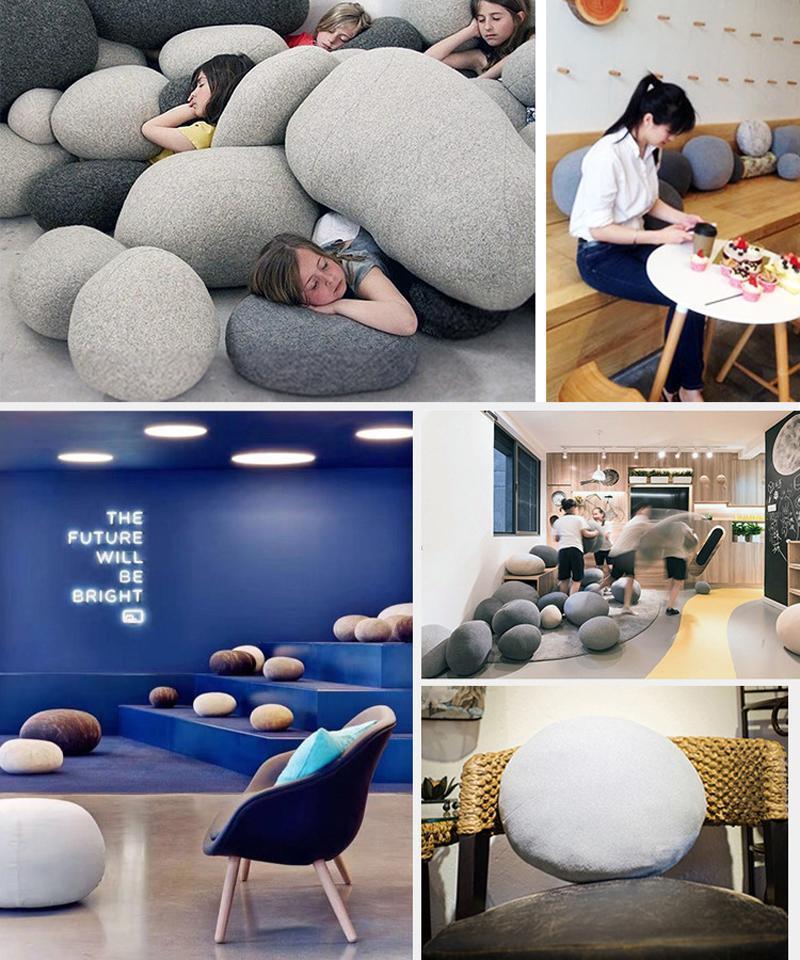 Cobble - 3D Stuffed Imitation Stone Cushion - Nordic Side - 05-15, feed-cl0-over-80-dollars