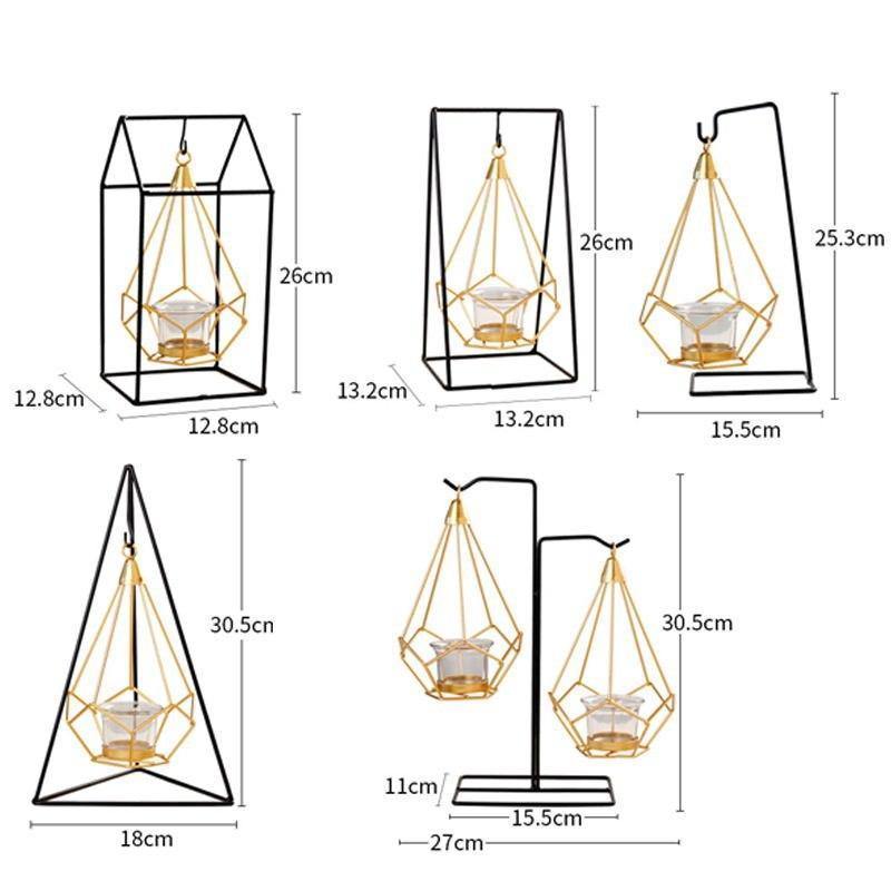 Iron Candleholder Stand - Nordic Side - 