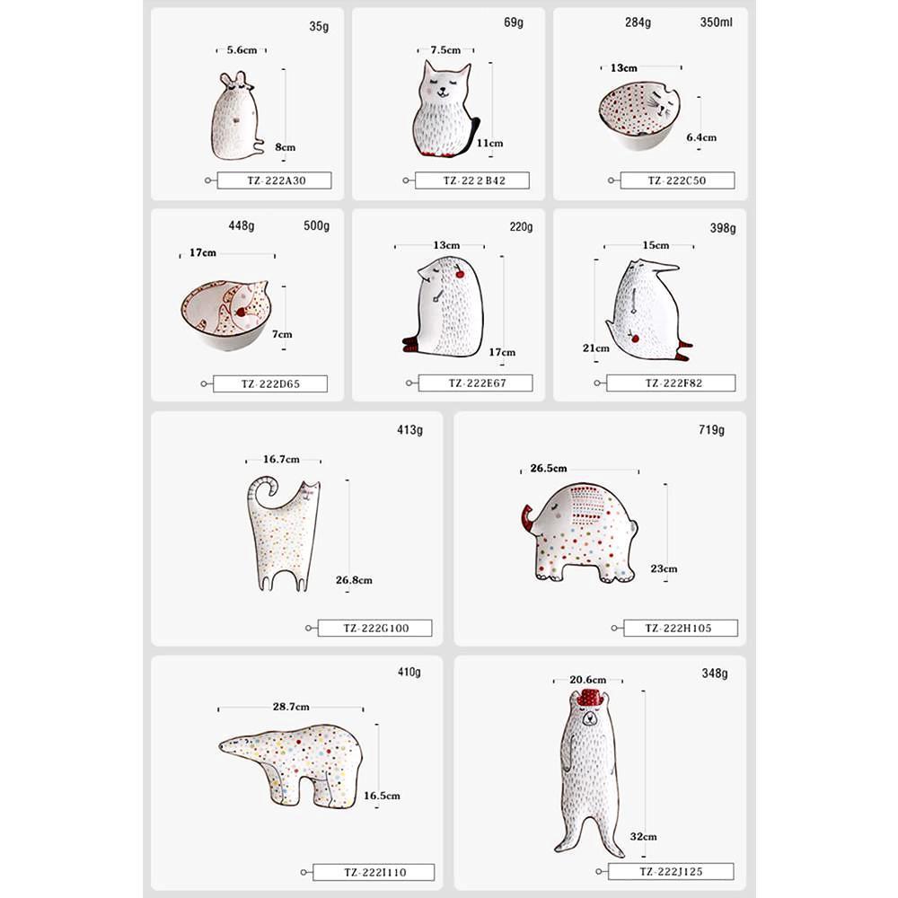 Animal Drawing Dinnerware - Nordic Side - 