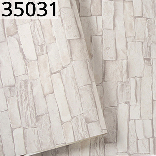 Vintage Stone 3D Brick Wallpaper