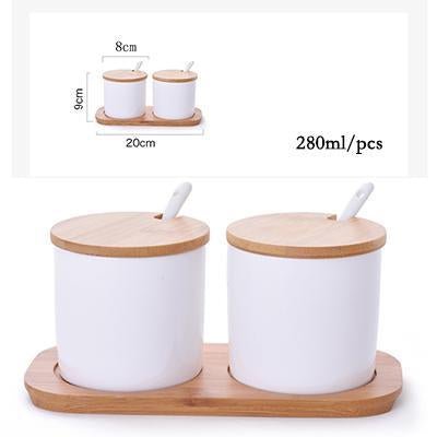 Zenq Ceramic Spice Jar Set