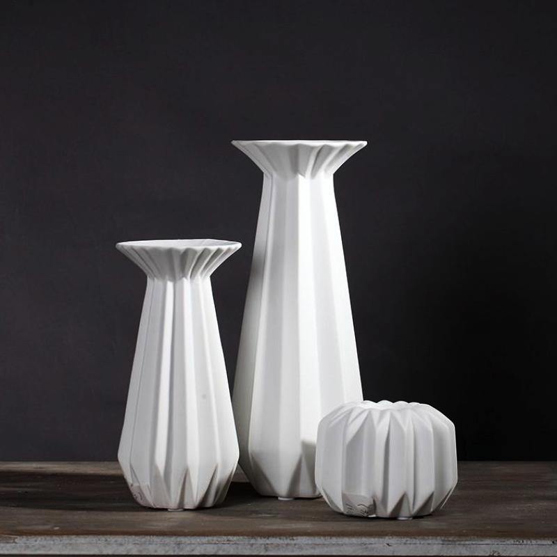 Ceramic Origami Candleholder - Nordic Side - 