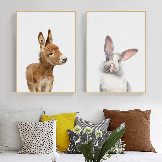 Baby Donkey & Rabbit - Nordic Side - 