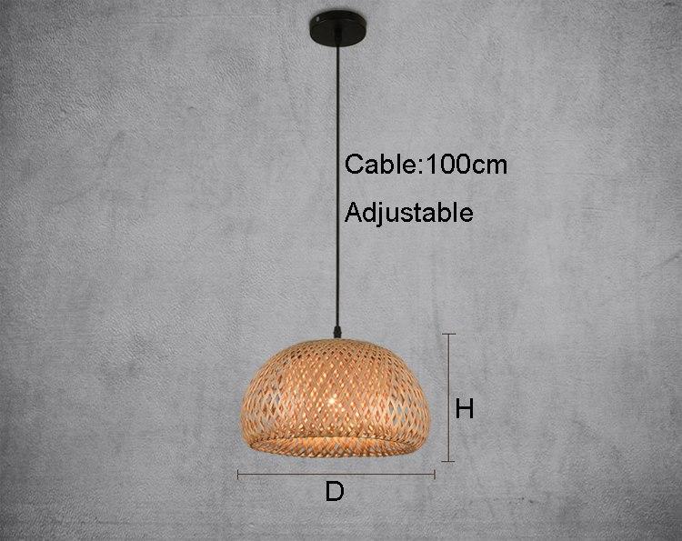 Barie - Modern Bamboo Hand Knitted Pendant Lamp