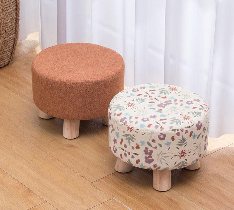 Modern Nordic Round Footstool