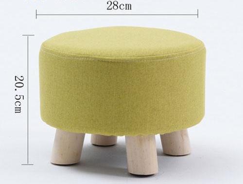 Huo - Modern Nordic Round Footstool - Nordic Side - 01-07