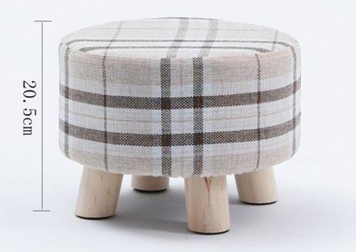 Huo - Modern Nordic Round Footstool - Nordic Side - 01-07