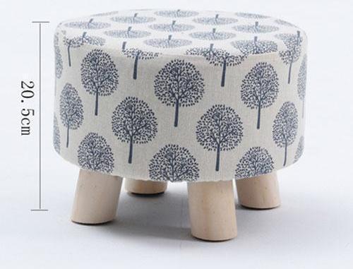 Modern Nordic Round Footstool