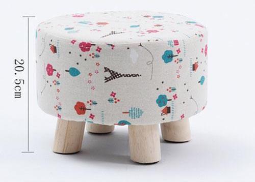 Modern Nordic Round Footstool