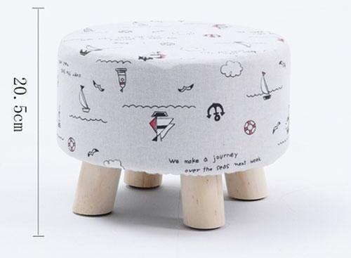 Modern Nordic Round Footstool