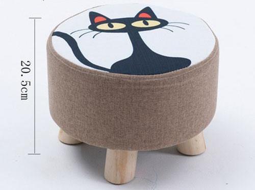 Modern Nordic Round Footstool