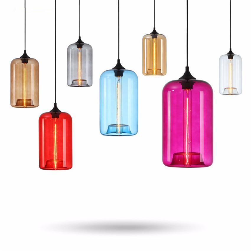 Transparent Colourful Pendant Light - Nordic Side - 