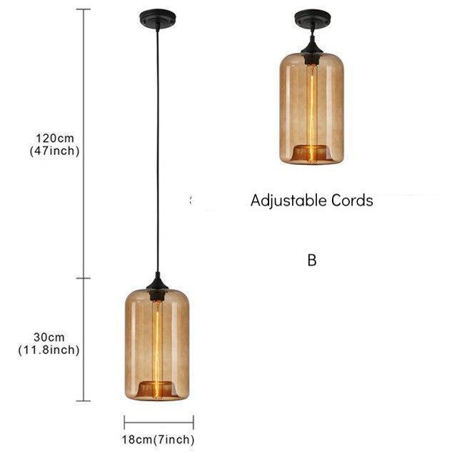 Transparent Colourful Pendant Light - Nordic Side - 