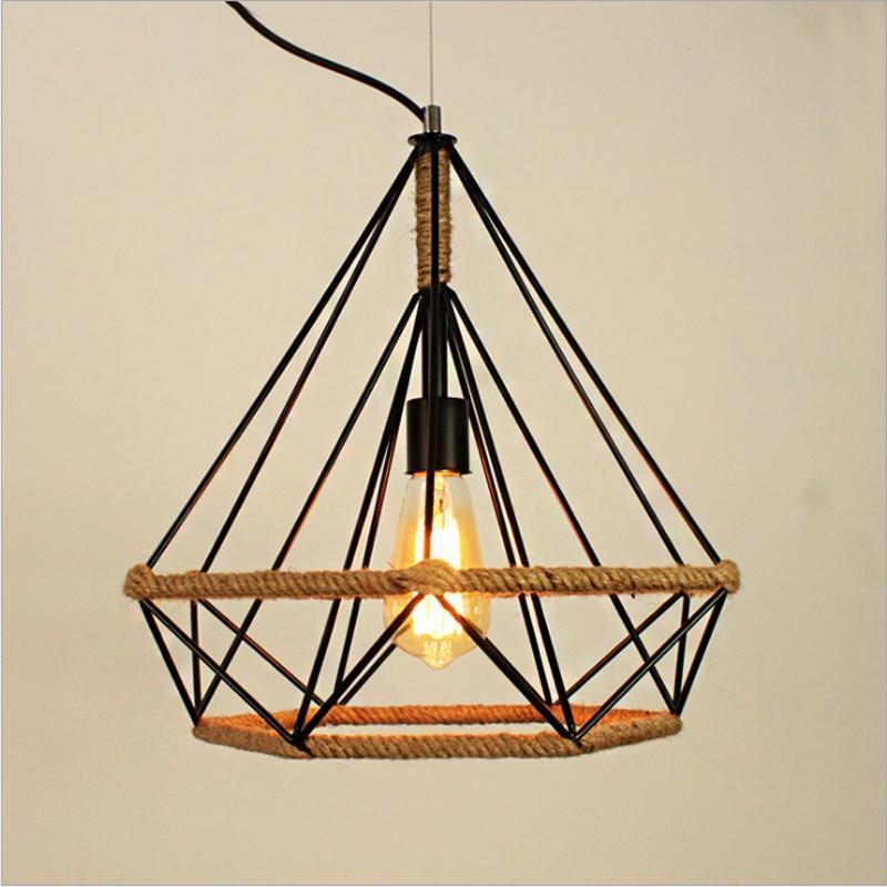 Vintage Rope Pendant Light - Nordic Side - 