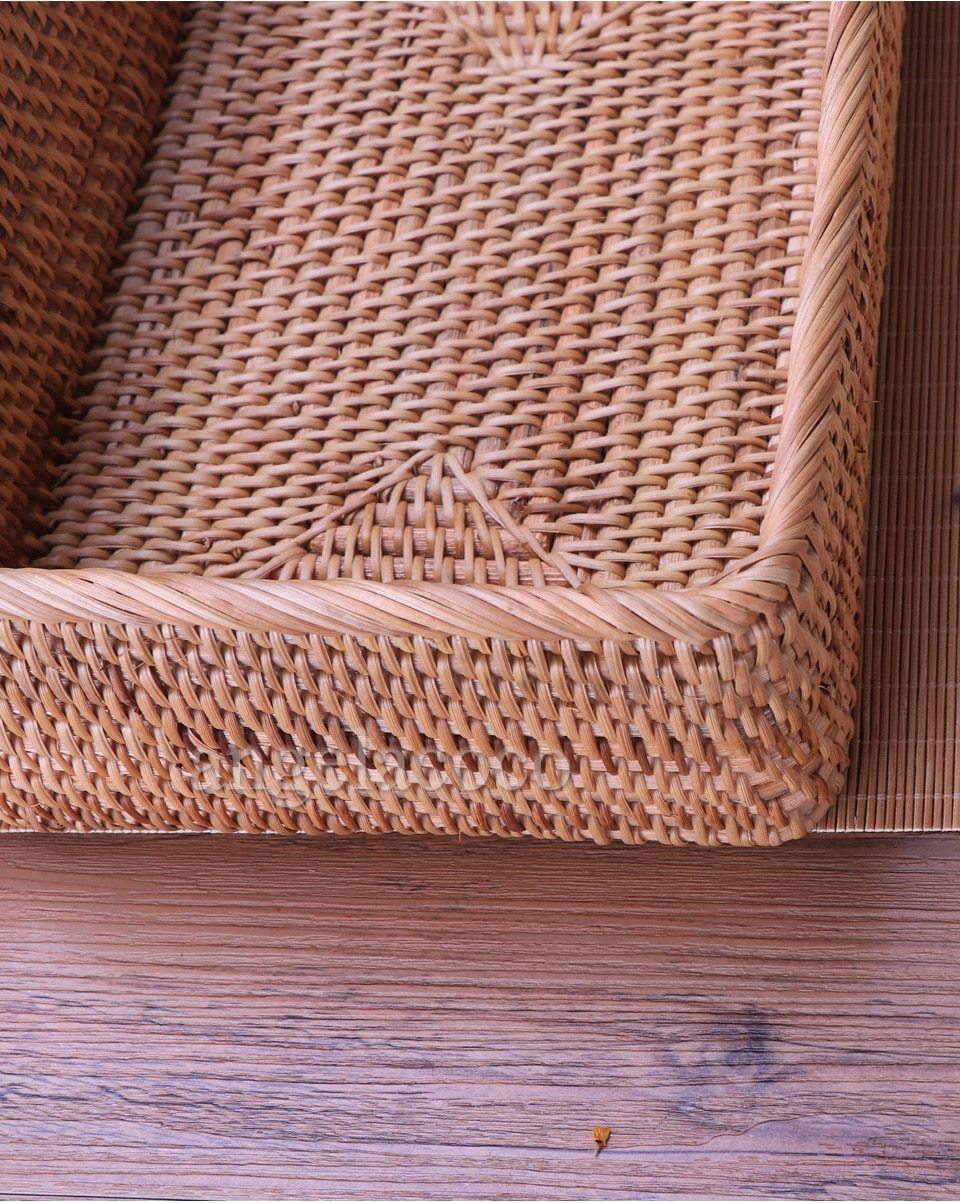 Handmade Rattan Square Baskets - Nordic Side - 