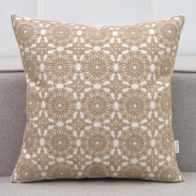 Lace Embroidered Cushion - Nordic Side - 