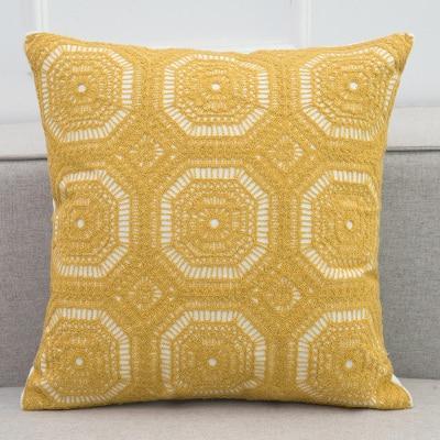 Lace Embroidered Cushion - Nordic Side - 