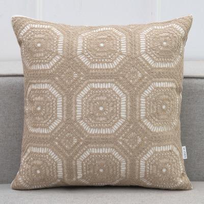 Lace Embroidered Cushion - Nordic Side - 