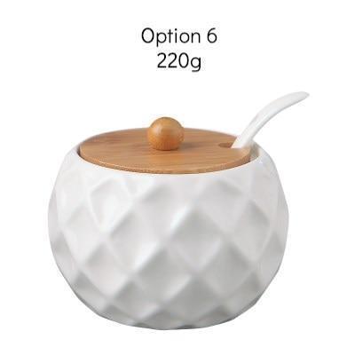 Seasoning Jar with Wooden Cover - Nordic Side - 