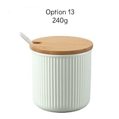 Seasoning Jar with Wooden Cover - Nordic Side - 