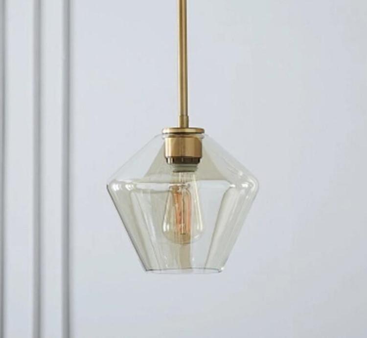 Transparent Glass Pendant Light - Nordic Side - 