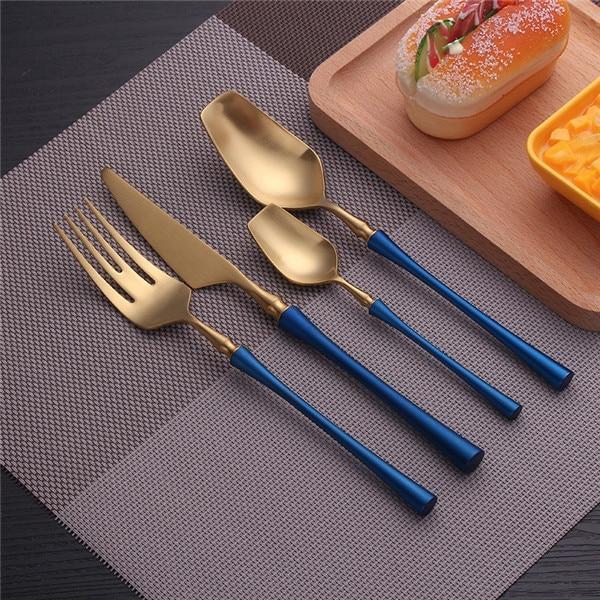 Antique Metal Cutlery Set - Nordic Side - 