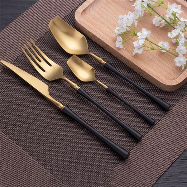 Antique Metal Cutlery Set - Nordic Side - 