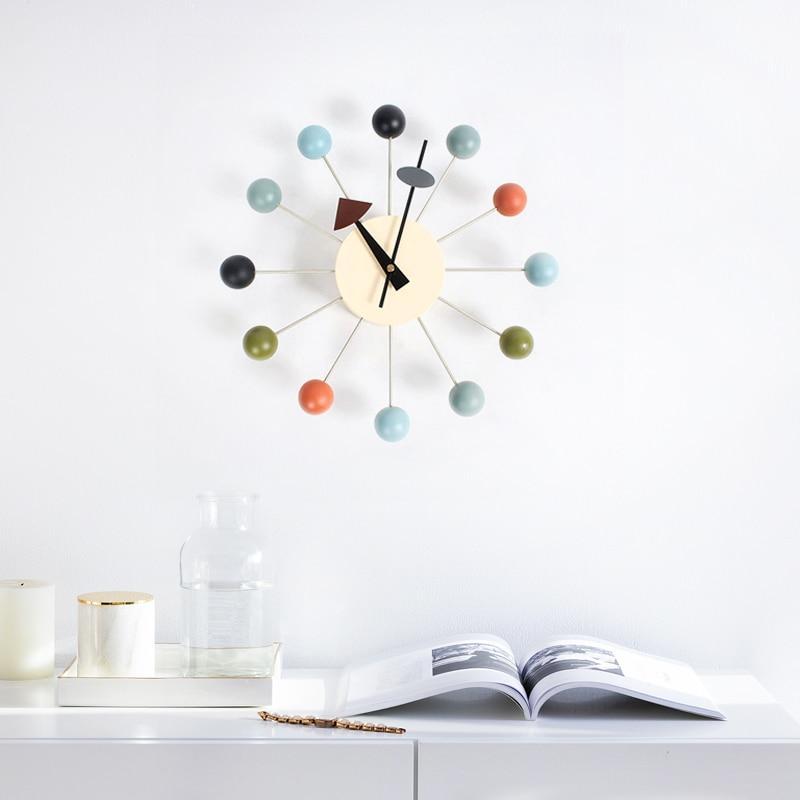 Modern Nordic Wooden Clock