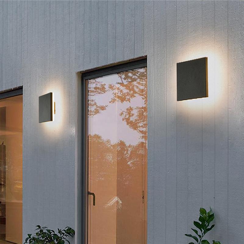 Modern Outdoor Wall LED Disc Lights