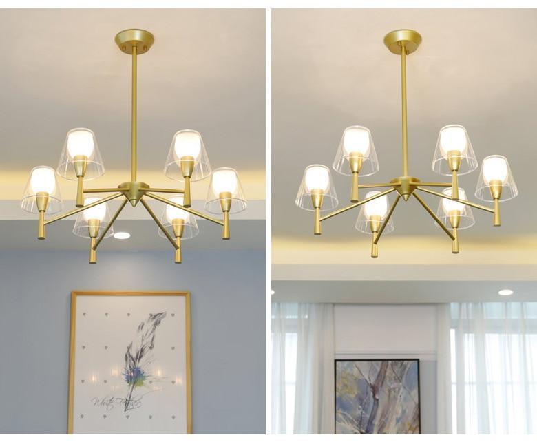 Gold Nordic Chandelier - Nordic Side - 