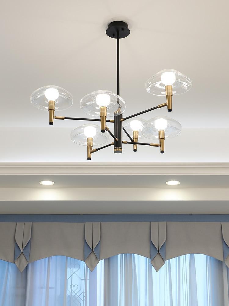 Nordic Black & Gold Chandelier - Nordic Side - 