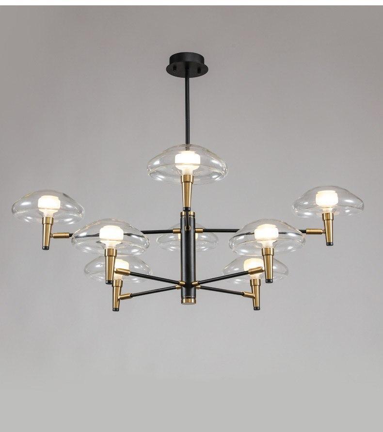 Nordic Black & Gold Chandelier - Nordic Side - 