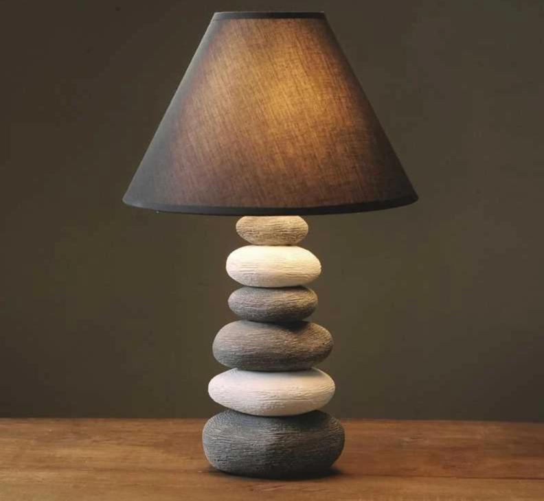 Stonia - Modern Ceramic Stone Pile Lamp - Nordic Side - 12-02, feed-cl1-lights-over-80-dollars, modern-pieces